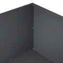 vidaXL Kerti cserép 2 db Antracitszürke 100 x 100 x 40 cm