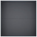vidaXL Kerti cserép 2 db Antracitszürke 100 x 100 x 40 cm