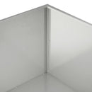 vidaXL Kerti cserép 2 db Ezüst 100 x 100 x 40 cm Rozsdamentes Acél
