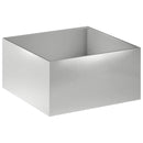 vidaXL Kerti cserép 2 db Ezüst 100 x 100 x 40 cm Rozsdamentes Acél