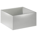 vidaXL Kerti cserép Ezüst 100 x 100 x 40 cm Horganyzott Acél