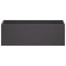 vidaXL Kerti cserép 2 db Fekete 40 x 20 x 20 cm Hidegen hengerelt acél