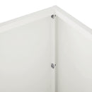 vidaXL Kerti cserép 2 db Fehér 40 x 20 x 20 cm Hidegen hengerelt acél