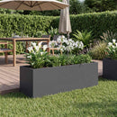 vidaXL Kerti cserép Antracitszürke 40 x 20 x 20 cm