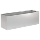 vidaXL Kerti cserép Ezüst 40 x 20 x 20 cm Horganyzott Acél