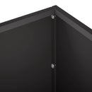 vidaXL Kerti cserép 2 db Fekete 60 x 20 x 20 cm Hidegen hengerelt acél