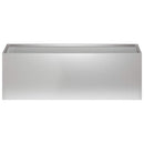 vidaXL Kerti cserép Ezüst 60 x 20 x 20 cm Horganyzott Acél