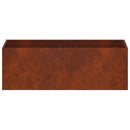 vidaXL Kerti cserép 2 db Rozsdás 60 x 20 x 20 cm Időjárásálló Acél