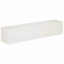 vidaXL Kerti cserép 2 db Fehér 80 x 20 x 20 cm Hidegen hengerelt acél