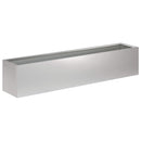 vidaXL Kerti cserép 2 db Ezüst 80 x 20 x 20 cm Horganyzott Acél
