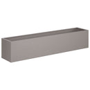 vidaXL Kerti cserép 2 db Rozsdás 80 x 20 x 20 cm Időjárásálló Acél