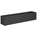 vidaXL Kerti cserép Fekete 100 x 20 x 20 cm Hidegen hengerelt acél