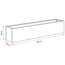 vidaXL Kerti cserép 2 db Olajzöld 100 x 20 x 20 cm