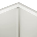 vidaXL Kerti cserép Fehér 40 x 30 x 30 cm Hidegen hengerelt acél
