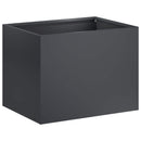 vidaXL Kerti cserép Antracitszürke 40 x 30 x 30 cm
