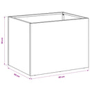 vidaXL Kerti cserép Antracitszürke 40 x 30 x 30 cm