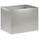 vidaXL Kerti cserép Ezüst 40 x 30 x 30 cm Rozsdamentes Acél
