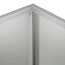 vidaXL Kerti cserép Ezüst 40 x 30 x 30 cm Horganyzott Acél