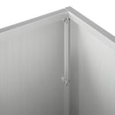 vidaXL Kerti cserép Ezüst 80 x 30 x 30 cm Horganyzott Acél