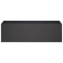 vidaXL Kerti cserép 2 db Fekete 100 x 30 x 30 cm