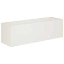 vidaXL Kerti cserép 2 db Fehér 100 x 30 x 30 cm Hidegen hengerelt acél