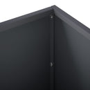 vidaXL Kerti cserép 2 db Antracitszürke 100 x 30 x 30 cm