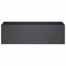 vidaXL Kerti cserép 2 db Antracitszürke 100 x 30 x 30 cm