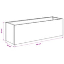 vidaXL Kerti cserép 2 db Antracitszürke 100 x 30 x 30 cm