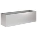 vidaXL Kerti cserép Ezüst 100 x 30 x 30 cm Horganyzott Acél