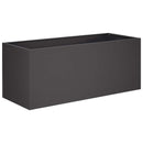 vidaXL Kerti cserép 2 db Fekete 80 x 40 x 40 cm Hidegen hengerelt acél