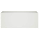 vidaXL Kerti cserép Fehér 80 x 40 x 40 cm Hidegen hengerelt acél