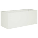 vidaXL Kerti cserép 2 db Fehér 80 x 40 x 40 cm Hidegen hengerelt acél