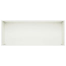 vidaXL Kerti cserép 2 db Fehér 80 x 40 x 40 cm Hidegen hengerelt acél