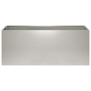 vidaXL Kerti cserép 2 db Ezüst 100 x 40 x 40 cm Rozsdamentes Acél