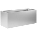 vidaXL Kerti cserép 2 db Ezüst 100 x 40 x 40 cm Horganyzott Acél