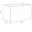 vidaXL Kerti cserép Antracitszürke 80 x 50 x 50 cm