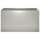vidaXL Kerti cserép 2 db Ezüst 80 x 50 x 50 cm Rozsdamentes Acél