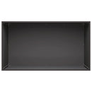 vidaXL Kerti cserép Fekete 100 x 50 x 50 cm Hidegen hengerelt acél