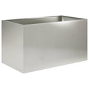 vidaXL Kerti cserép 2 db Ezüst 100 x 50 x 50 cm Rozsdamentes Acél