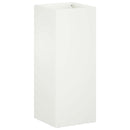 vidaXL Kerti cserép 2 db Fehér 20 x 20 x 40 cm Hidegen hengerelt acél