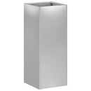vidaXL Kerti cserép 2 db Ezüst 20 x 20 x 40 cm Horganyzott Acél