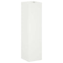 vidaXL Kerti cserép 2 db Fehér 20 x 20 x 75 cm Hidegen hengerelt acél