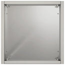 vidaXL Kerti cserép Ezüst 20 x 20 x 75 cm Rozsdamentes Acél