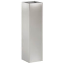 vidaXL Kerti cserép 2 db Ezüst 20 x 20 x 75 cm Rozsdamentes Acél
