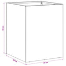 vidaXL Kerti cserép 2 db Ezüst 40 x 40 x 50 cm Rozsdamentes Acél