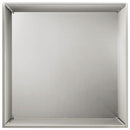 vidaXL Kerti cserép Ezüst 40 x 40 x 75 cm Rozsdamentes Acél