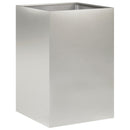 vidaXL Kerti cserép 2 db Ezüst 40 x 40 x 75 cm Rozsdamentes Acél