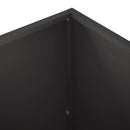 vidaXL Kerti cserép 2 db Fekete 50 x 50 x 75 cm Hidegen hengerelt acél