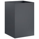 vidaXL Kerti cserép 2 db Antracitszürke 50 x 50 x 75 cm