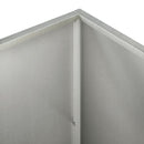 vidaXL Kerti cserép 2 db Ezüst 50 x 50 x 75 cm Rozsdamentes Acél